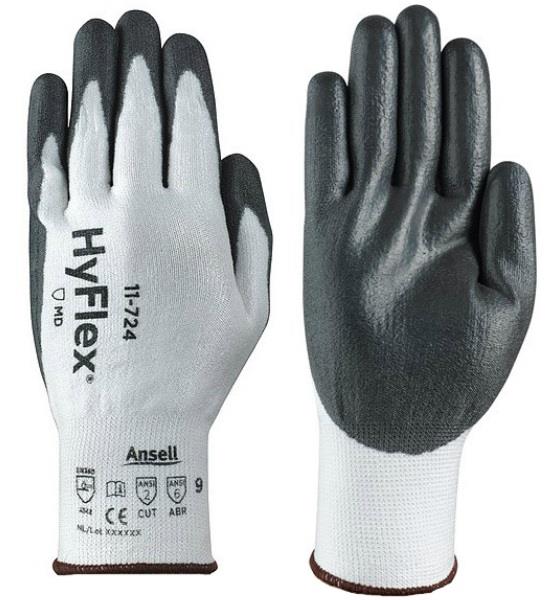 ANSELL HYFLEX 11-724 PU PALM COAT - Tagged Gloves